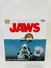 NEW Funko Pop Jaws Great White Shark Bloody + T-Shirt (S) Target Exclusive #758