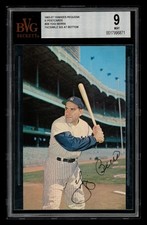 1963 Yankees Requena K Postcards: Yogi Berra Facsimile Sig at Bottom BGS 9