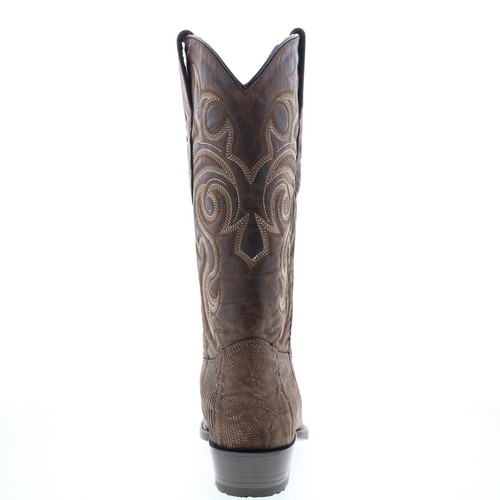 Los Altos J-Toe Teju Lizard 990735 Mens Brown Wide Cowboy Western Boots - Picture 7 of 8