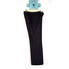 Talbots Signature Straight Black Wool Spandex Blend Trouser Size 10L