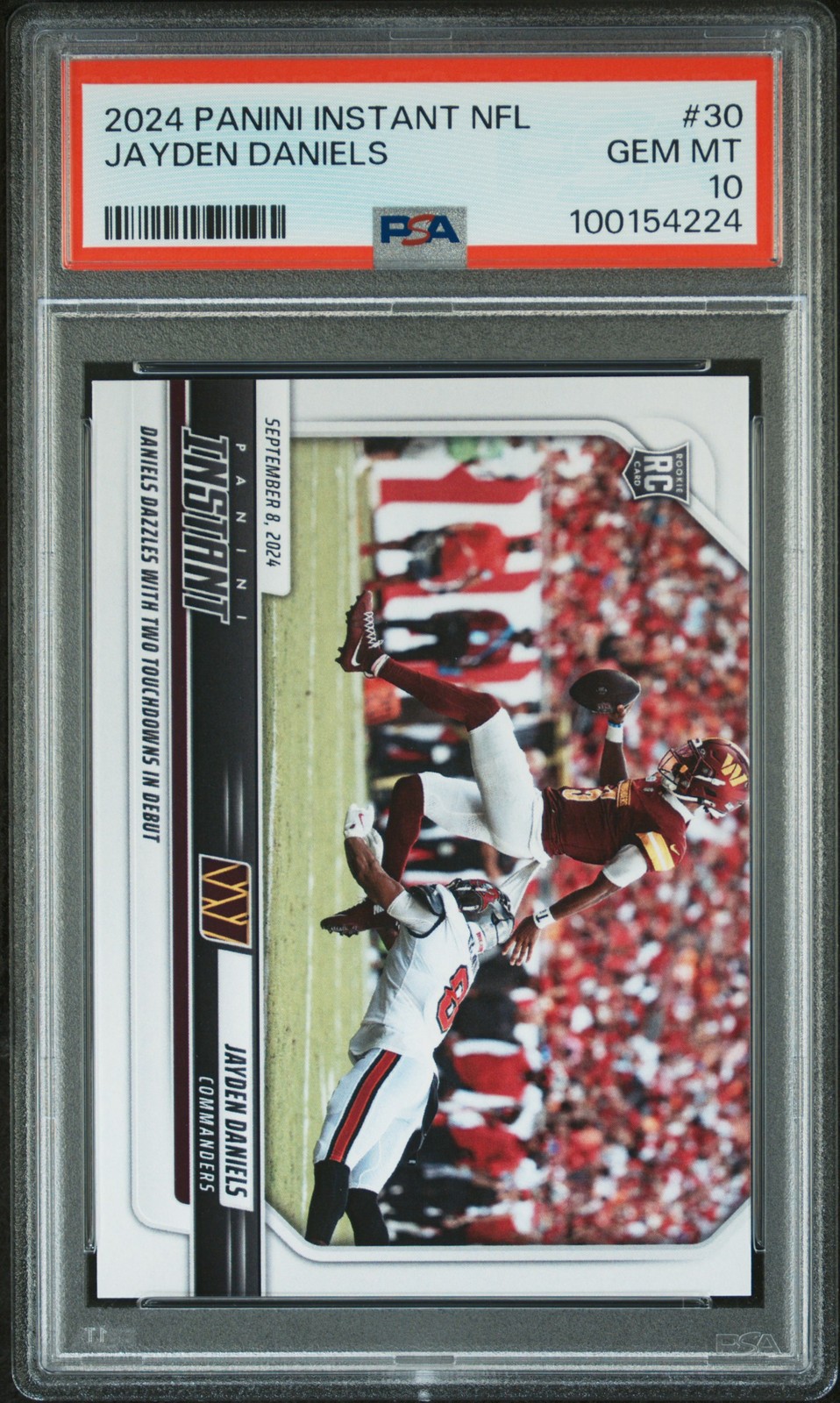 Jayden Daniels Panini Instant NFL #30 Base