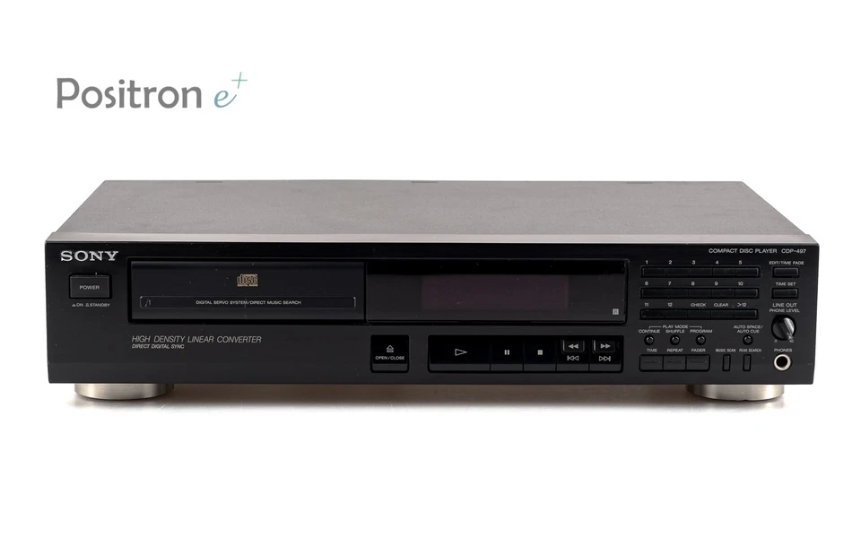 Sony CDP-497 CD Player Nero / Cd-R Riproduzione/revisionato 1 Anno garanzia [2] - Immagine 2 di 4