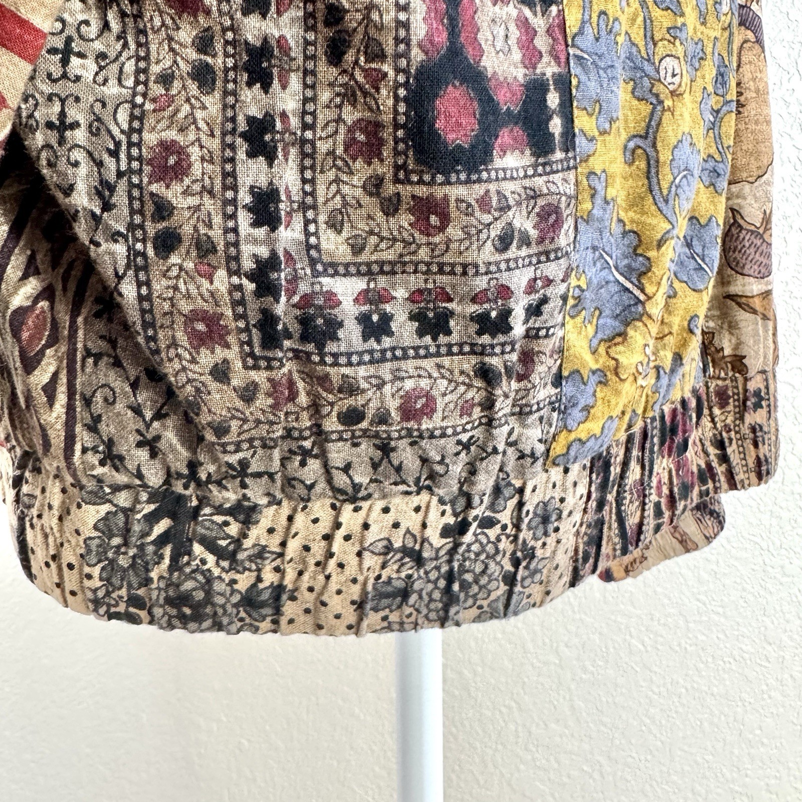 Sacred Threads Patchwork Jacket M/L Boho Festival… - image 9