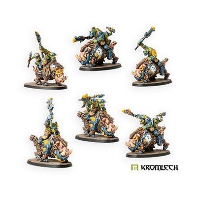 Kromlech Sci-Fi Orc Mini Wild Tribez Cyboar Mob SW (Neu)