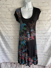 Desigual Jersey Dress Size Large Arty Boho Casual