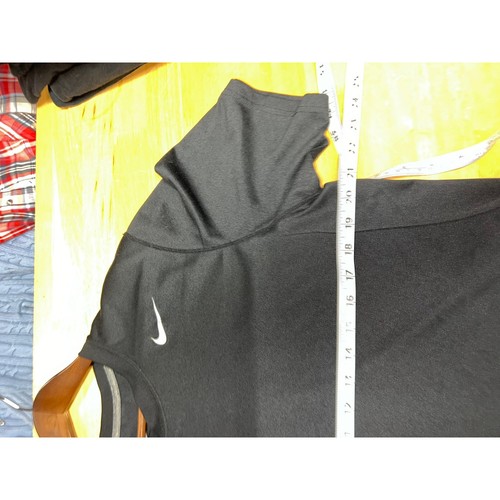 Nike Dri Fit Black Shirt Mens Medium Activewear Active Top Short Sleeve Medium - Picture 7 of 8