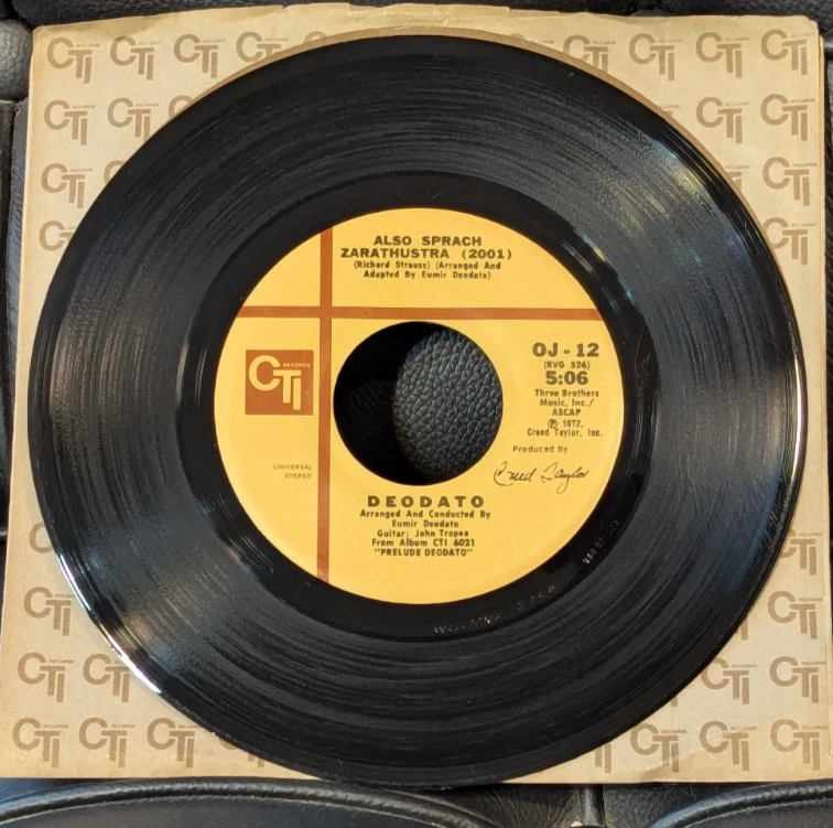 Deodato – Also Sprach Zarathustra (2001) / Spirit CTI 45RPM NMint! - Image 2 of 3