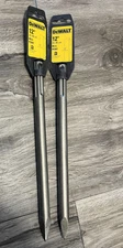 2pk DEWALT DW5832 SDS Max 12in Bull Point Chisel Bits Made in USA Hammer