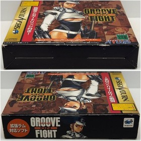 Rare Performance Good Sega Saturn Groove On Fight Great Blood Temple Clan 3 Exte