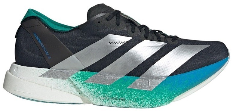 adidas Adizero Adios Pro 4 Black Silver Glory Green for Sale