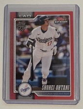 2026 Topps Baseball Series 1 Hobby Rip Night Red Border Shohei Ohtani BB-1