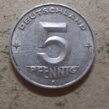 DDR 5 Pfennig 1953 E #-953