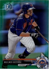 2017 Bowman Chrome Prospects Green Refractors #BCP92 Wuilmer Becerra - BB