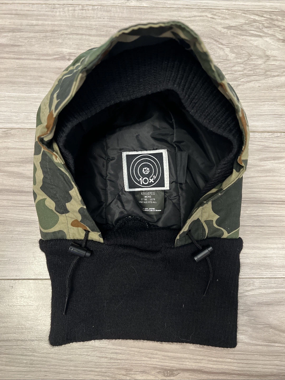 VTG 10x Adjustable Balaclava Ski Mask Camo, Adult One Size | Made In USA 🇺🇸