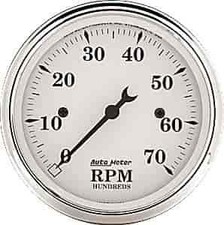 Auto Meter Old Tyme White Tachometer 3-18 Electrical Auto Meter Old Tyme White Tachometer 3-18 Electrical