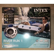 Intex River Run 1 Inflatable Water Lounge Tube 53in Blue White 58825EP NIB