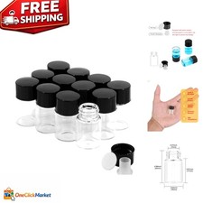 Reusable 2ml Borosilicate Glass Vials with Screw Caps - Perfect for Travel