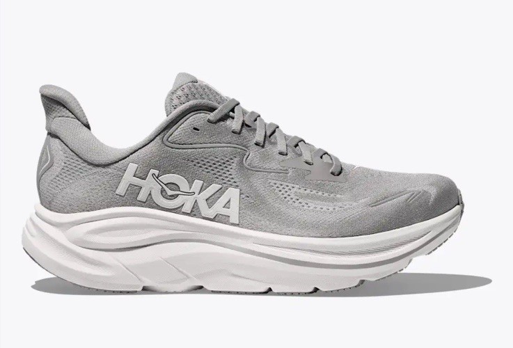 Hoka One One Clifton 10 Stellar Grey Sneakers 1162032 STLLR Mens Size 8 2E Wide