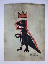 Jean-Michel Basquiat COA Art Painting Original Drawing Vintage