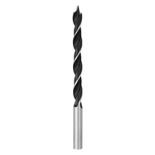 Brad Point Drill Bit 6mm Dia 6mm Round Shank 45# Steel
