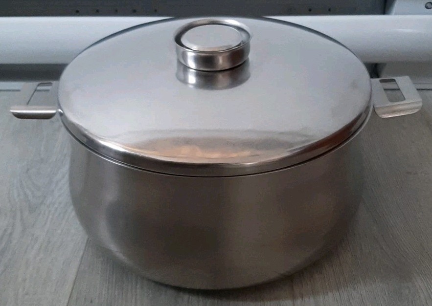 Silvinox Demeyere Stock Pot With Lid Handles 18/10 Stainless Steel