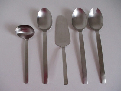 AUERHAHN BESTECK VENTO SERVIERTEILE-SET 5-TEILIG EDELSTAHL MATT