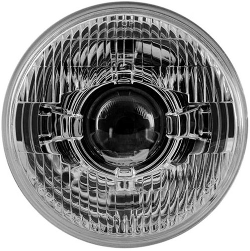 Dapper Lighting; LED Seven Projector Headlight Set; High/Low Beam; Chrome