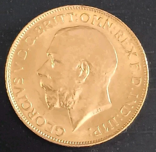 1911 British Sovereign George V Canadian Mint Mark Gold Coin