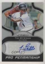 2019 Panini Prizm Pro Penmanship Tim Beckham #PP-TB Auto 0g4
