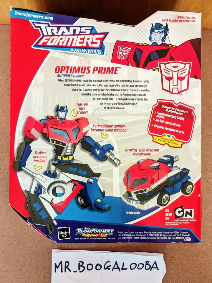 Transformers Animated Optimus Prime Voyager Class 2008 Vertical Box MISB RARE - Immagine 4 di 4