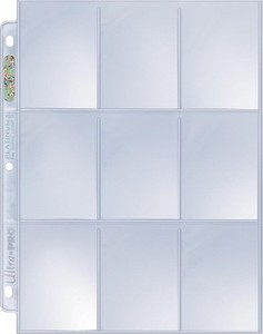 200 ULTRA PRO PLATINUM SERIES 9 POCKET PAGES - Baseball / Magic / Pokemon Cards