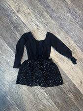Girls Black Sparkle Leotard Size 6/7