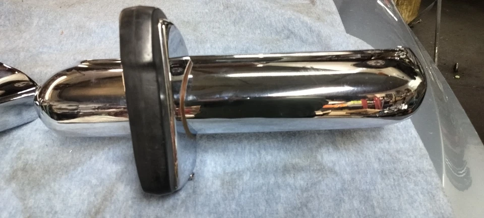 Parachoques trasero cromado Mercedes Benz 230SL 250SL 280SL W113 1963-1971 2 piezas Foto 4 de 4