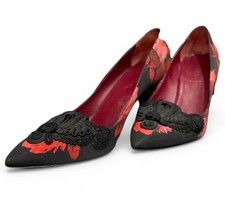 Vintage 2004 Prada Silk Heels, 39