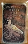 American Eagle Mint 1 Troy oz. 999 Silver Ingot Toned