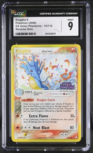 CGC 9 MINT Kingdra EX Holon Phantoms 10/110 Reverse Holo STAMPED Pokemon Card