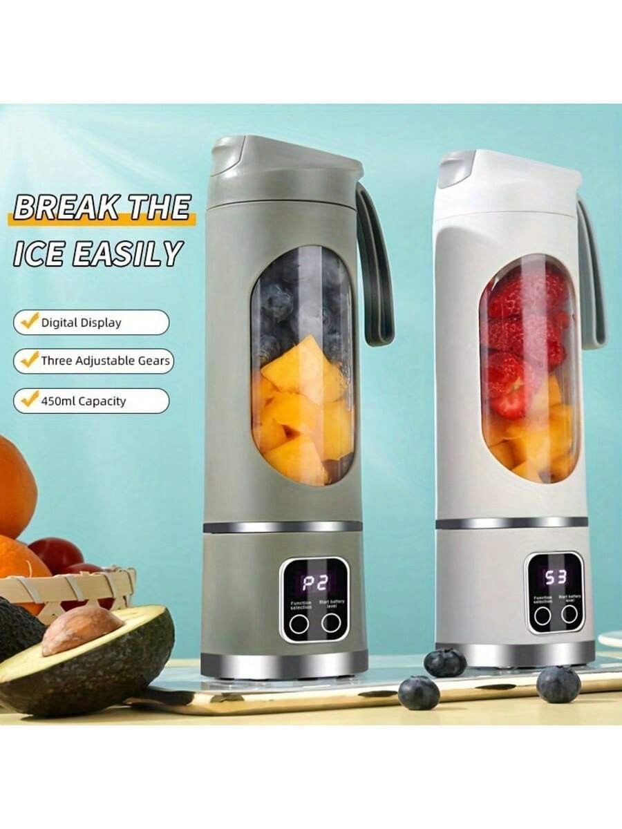 Portable Fruit Juicer Smoothies Mixer Two Cup USB Rechargeable Blender US SHIP