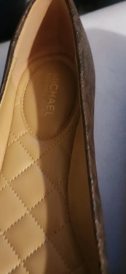 Michael Kors Andrea Ballet Mujer Cuero Plano Marrón Talla 6.5 Foto 3 de 4