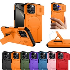 Mag Safe Case For iPhone 17 Pro Max 16 15 14 13 11 Stand Heavy Duty Camera Cover