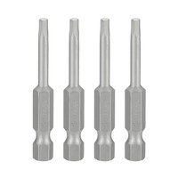 "4 StüCk 7/64\" Sae Sechskant-Bohrerbits 50 Mm LäNge Magnetbits Grau"