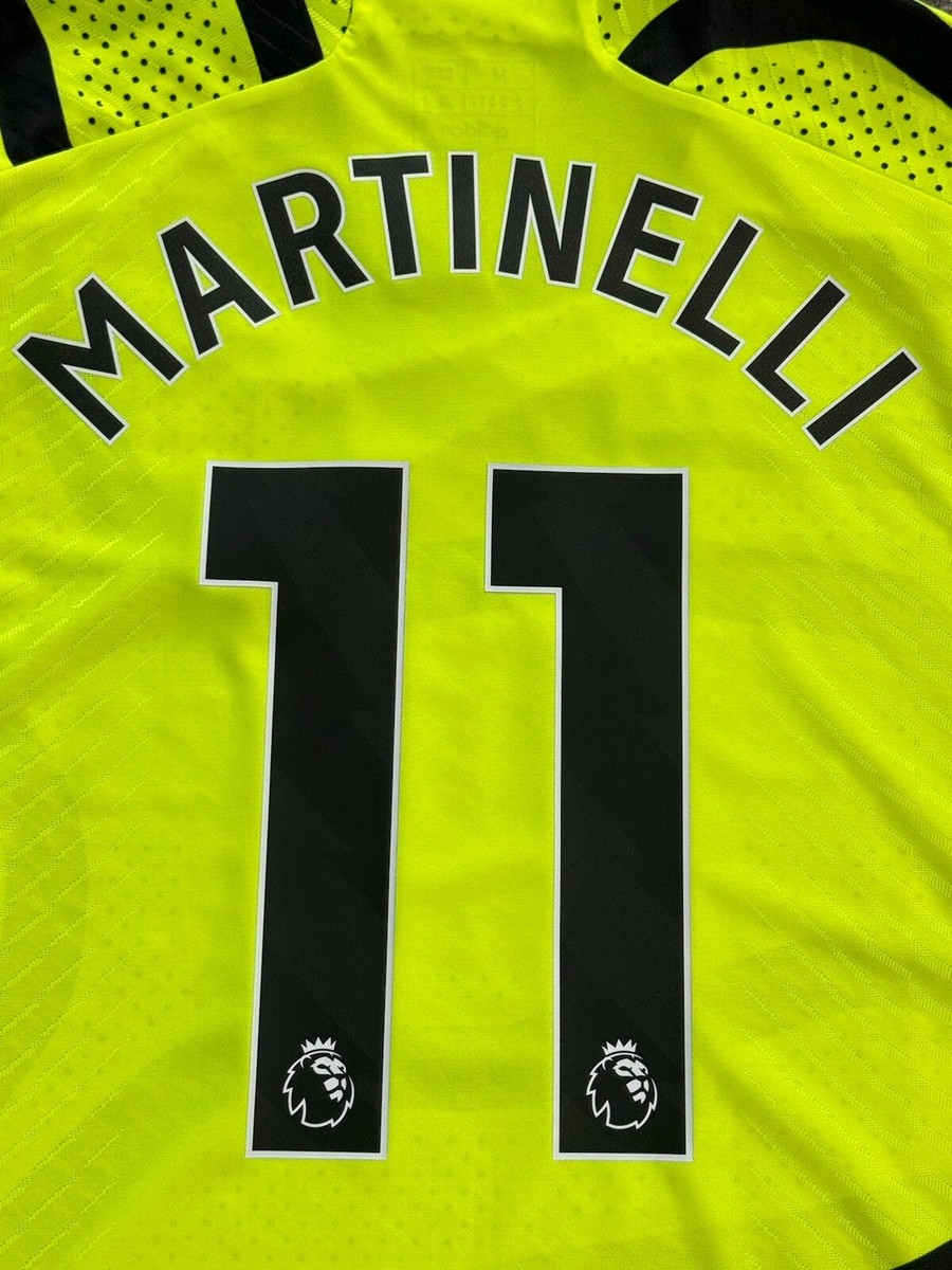 2023/24 Arsenal Authentic Away Jersey #11 MARTINELLI Medium