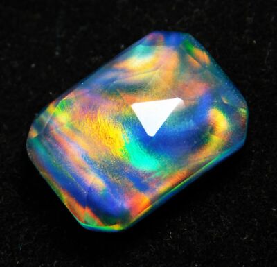 15 Karat zertifizierter Aurora-Feueropal, natürlicher, loser Edelstein im...