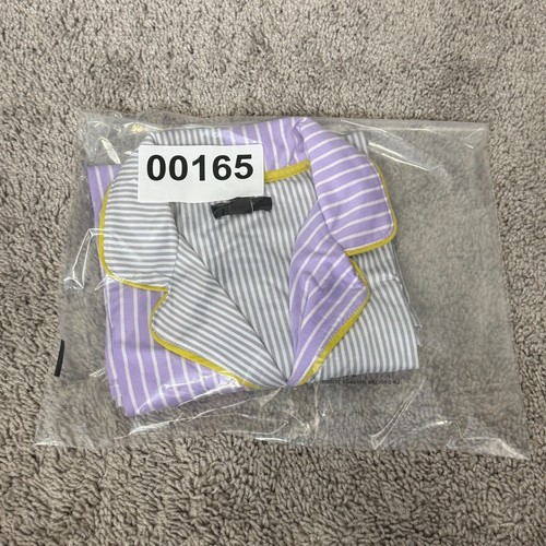 Simply Vera Wang Pajama Shirt Purple Gray Striped - Womens Size Small Top - Picture 10 of 10