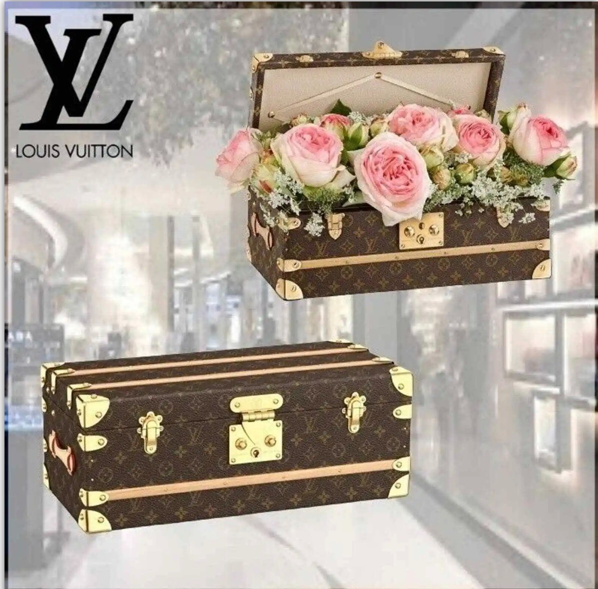 louis vuitton flower trunk