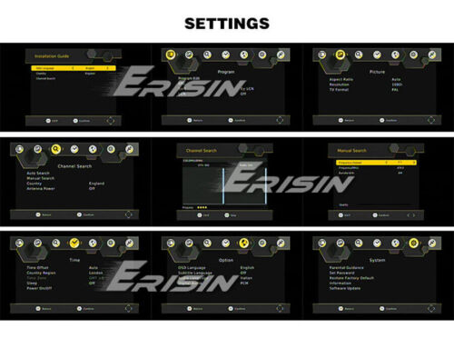 ES338 DVB-T2 Box 160km/h Auto Mobil H.264/265 Digital TV Receiver HDMI HEVC USB - Bild 3 von 10