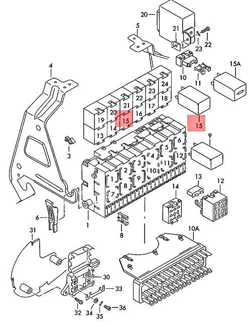 Genuine VW AUDI Golf Variant Control Unit For Freewheel Lock Relay 