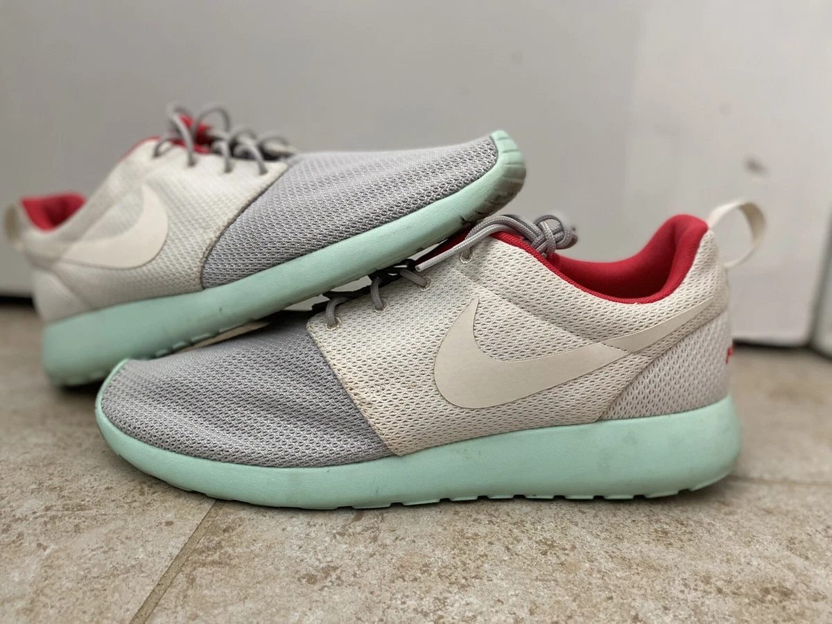 Nike ID Roshe Run “Yeezy” By You Custom Mint Red Pink October 2 350 RARE Sz 12 | eBay