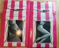 4 Pairs of Victoria's Secret Lasting Luxuries Pantyhose Small Navy Black Cocoa