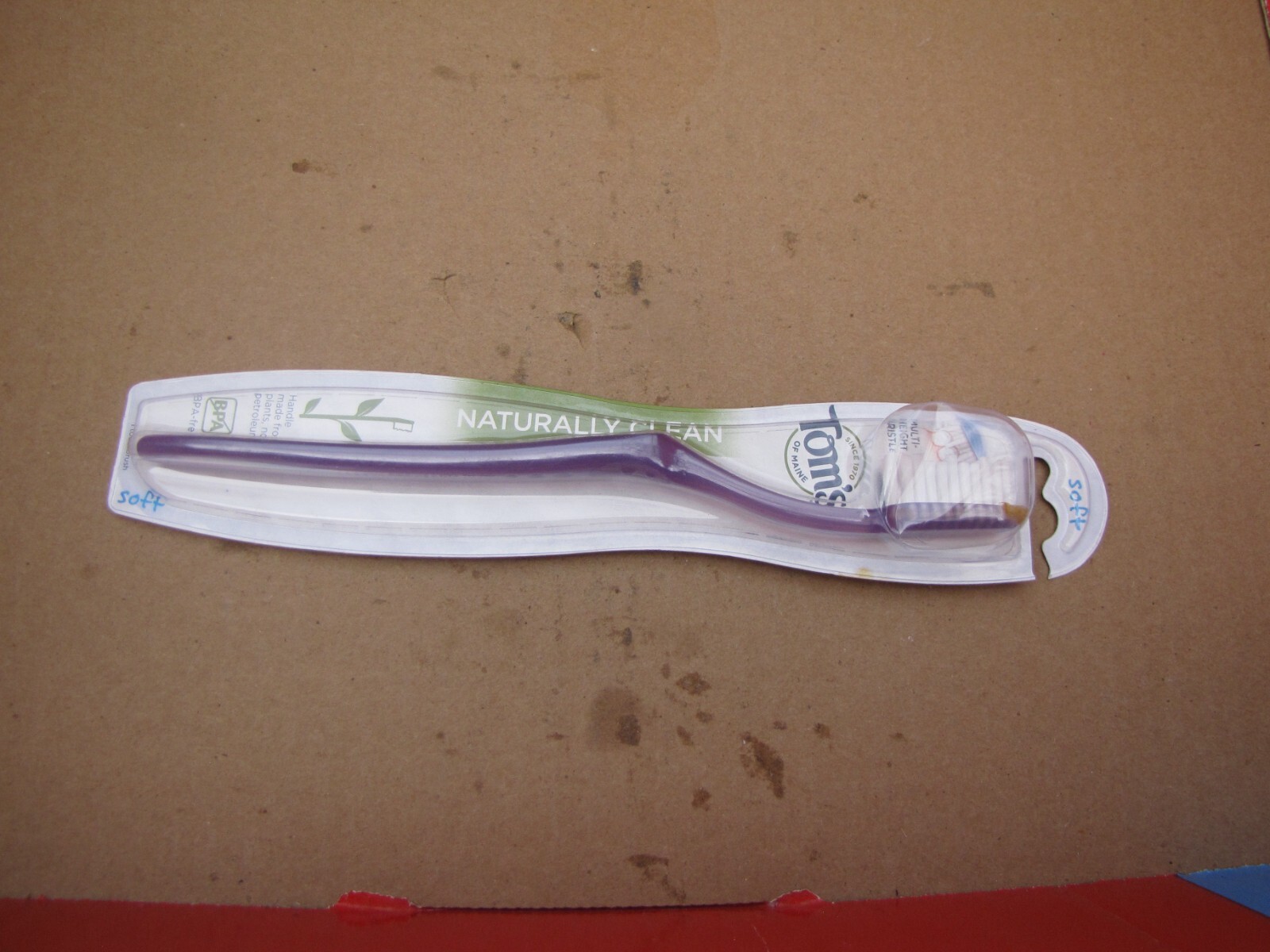 Tom's Of Maine Naturally Clean Adult Soft Toothbrush Multi H