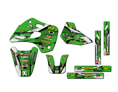 1994-1997 KX 80 PODIUM Green Senge Graphics Kit Compatible with